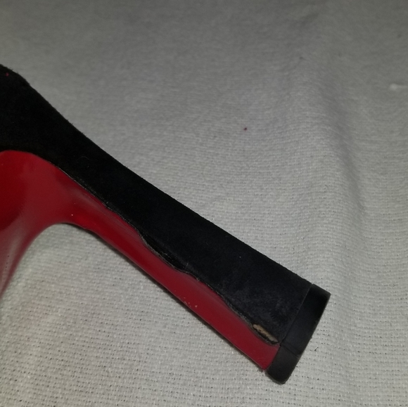 Christian Louboutin, Eleanor, black suede, knee high, heeled boots, 40 - Picture 5 of 8